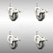 Service Caster 3 Inch 316SS Gray Polyurethane Wheel Swivel 3/8 Inch Stem Caster Set Lock Brake SCC-SS316TSTTL20S314-PPUB-381615-4 - alternate 1